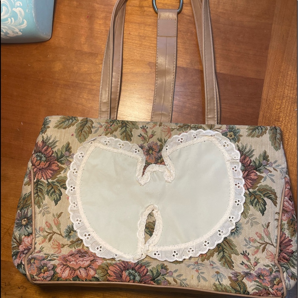 WU-TANG CARPET BAG•upcycled purse